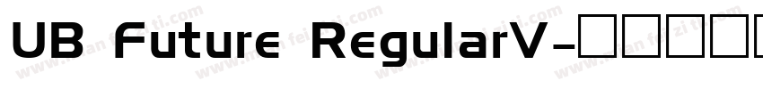 UB Future RegularV字体转换